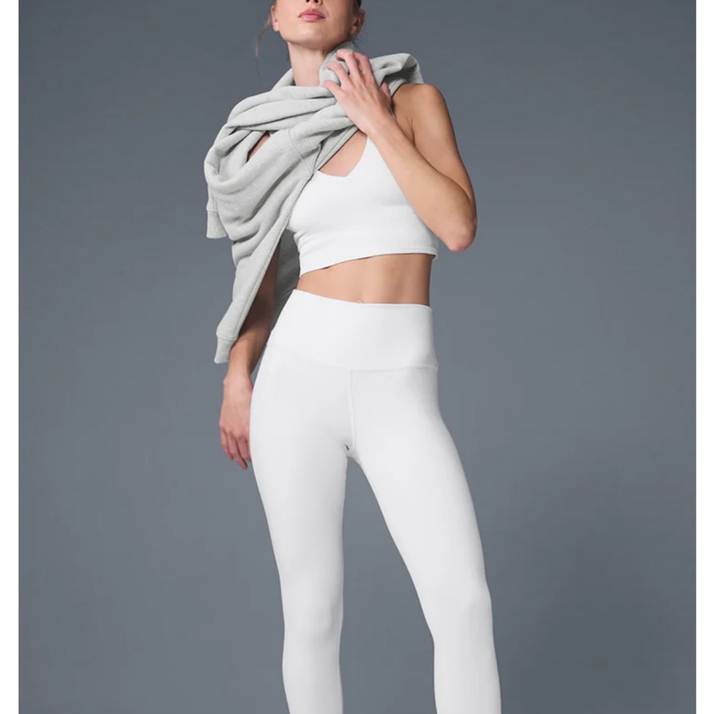 ALO Yoga White High-Rise Leggings